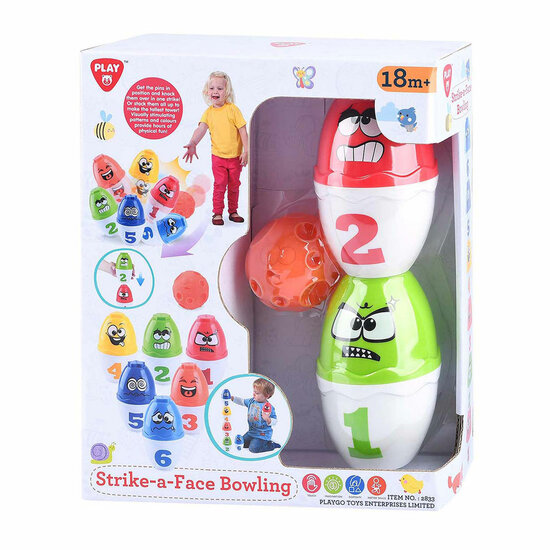 Play Bowling Speelset Gezichten, 13dlg.
