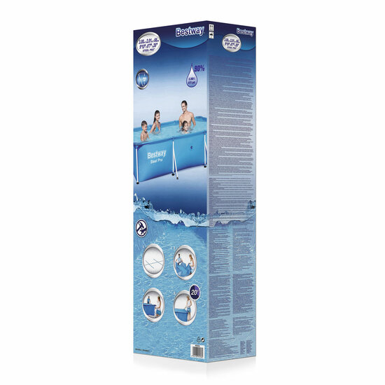 Bestway Zwembad Steel Pro Rechthoek, 300cm