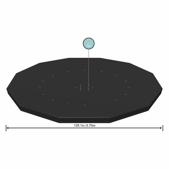 Bestway Afdekzeil Rond, 360/366cm