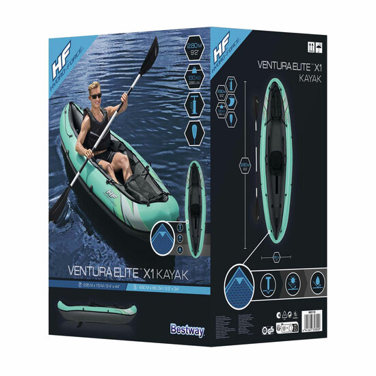 Hydro Force Kajak Ventura Elite X1 Set Opblaasbaar