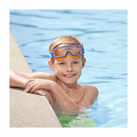 Bestway Tidal Surge Duikbril Blauw Oranje, 7 jaar