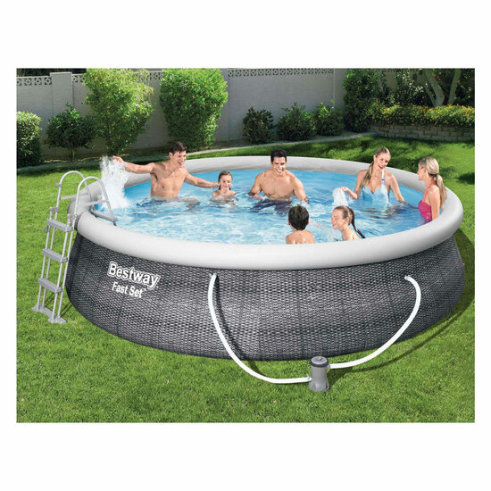 Bestway Zwembad Fast Set Set Rond Rotan, 457x107cm