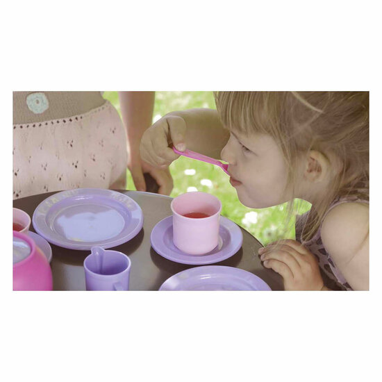Dantoy Koffieset roze, lila  17dlg.