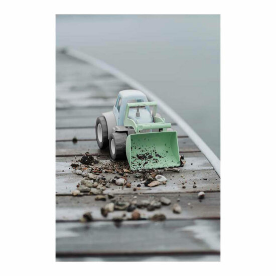 Dantoy Tractor met Voorlader Groen/Blauw, 30cm