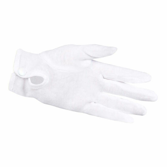 Handschoenen met Drukknop Wit XL