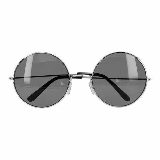 Partybril Hippie XL Grijs