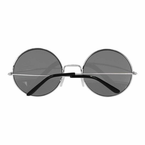 Partybril Hippie XL Grijs