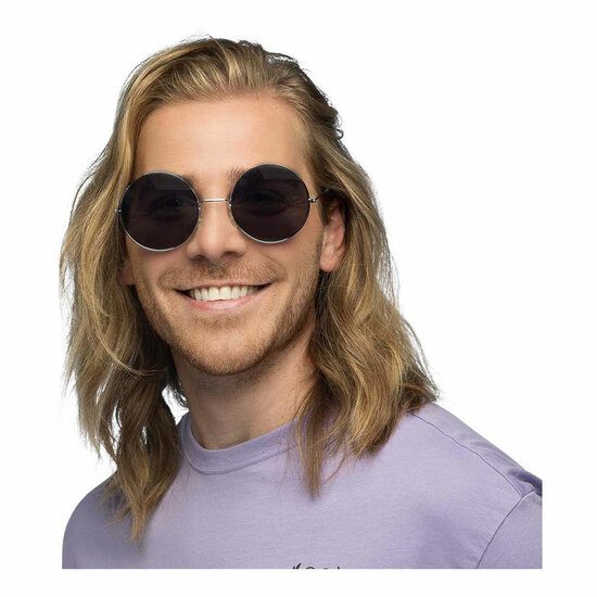 Partybril Hippie XL Grijs