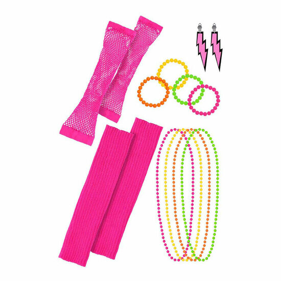Set 80&#039;s Neon Outfit