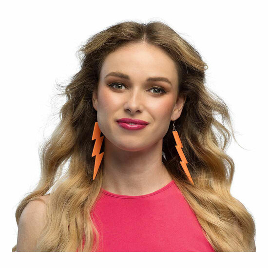 Oorbellen Flash Neon Oranje