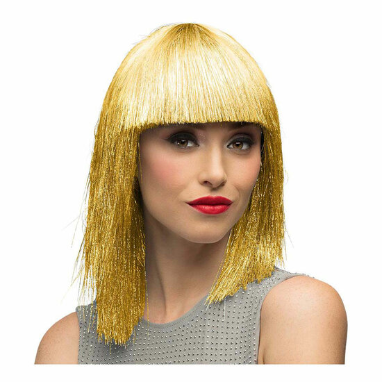 Pruik Crazy Goud