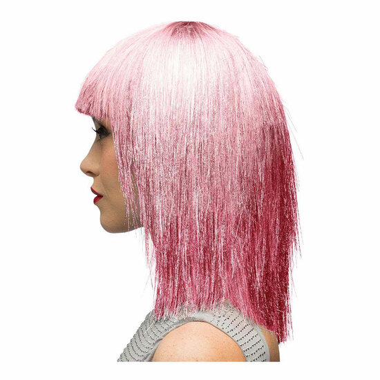 Pruik Crazy Roze
