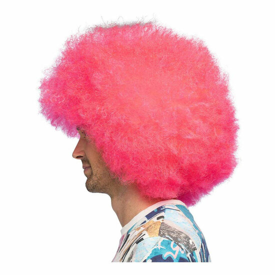 Pruik Sugar Neon Roze