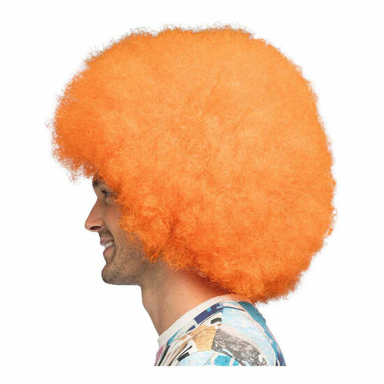 Pruik Sugar Neon Oranje