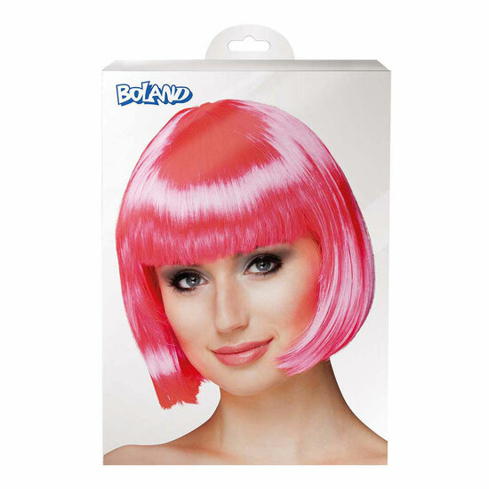 Pruik Cabaret Roze