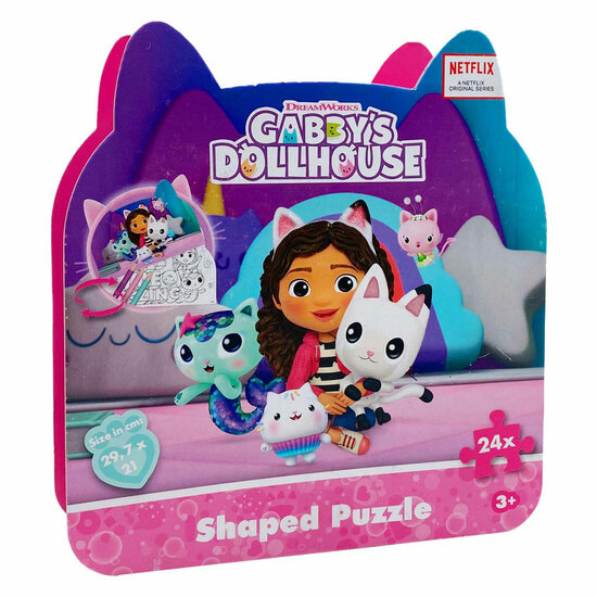Gabby&#039;s Poppenhuis Shaped Puzzel, 24st.