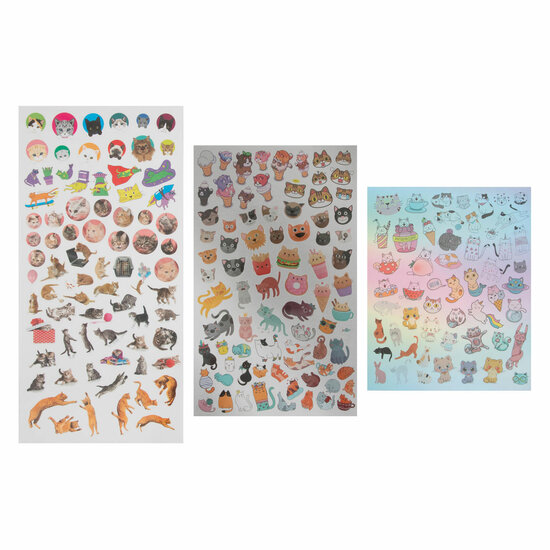 Stickerset Katten, 100st.