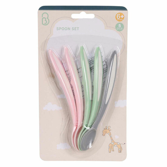 Set Babylepels Pastel, 5st.