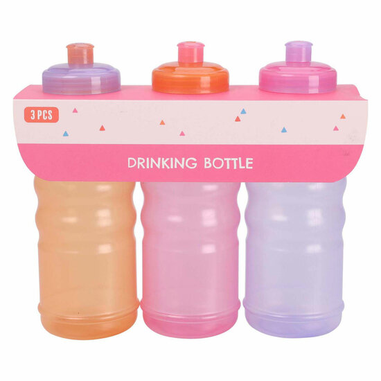 Sportfles 625ml Roze, 3st