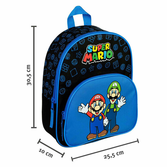 Rugzak met Voorvak Super Mario Blauw