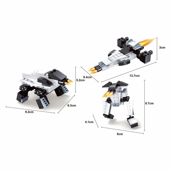 Titans Robot Bouwblokjes Bouwset 3 in 1