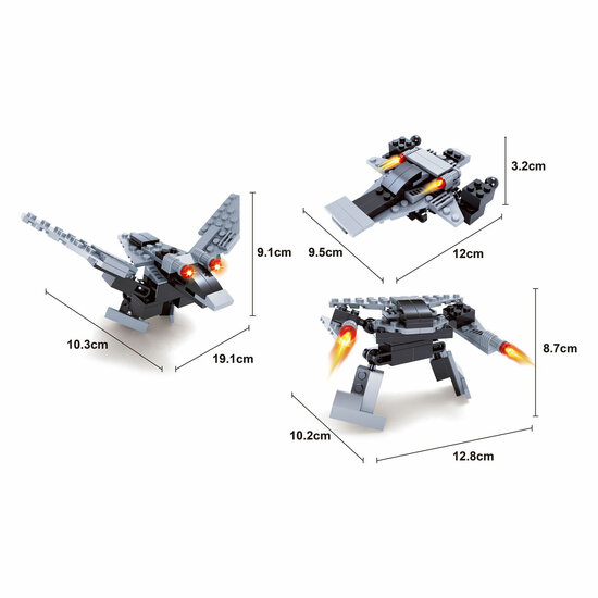Titans Robot Bouwblokjes Bouwset 3 in 1