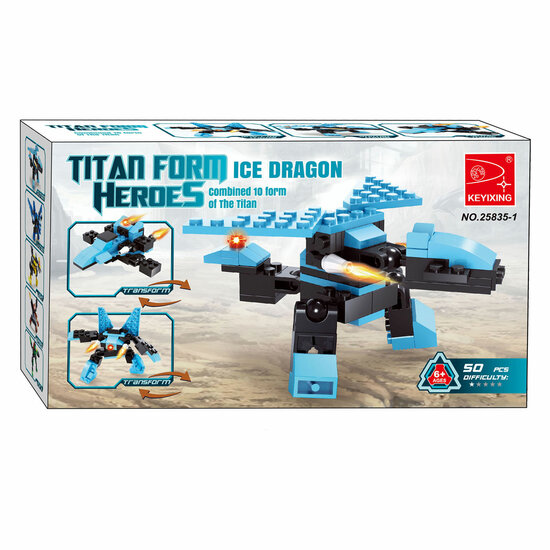 Titans Robot Bouwblokjes Bouwset 3 in 1