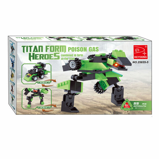 Titans Robot Bouwblokjes Bouwset 3-in-1