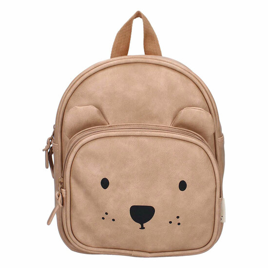 Kidzroom Rugzak Porto Beary Excited Leer