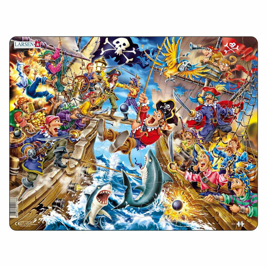Larsen Legpuzzel Het Piratengevecht, 39st.