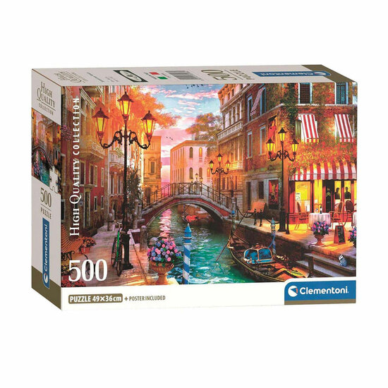 Clementoni Legpuzzel Zonsondergang Veneti&euml;, 500st.