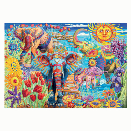 Clementoni Legpuzzel Elephants&#039; Carnival, 500st.