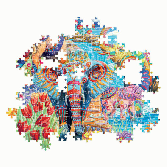Clementoni Legpuzzel Elephants&#039; Carnival, 500st.