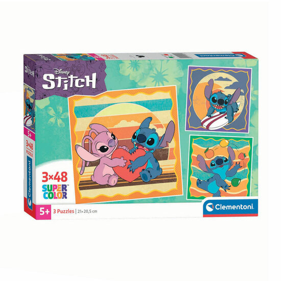 Clementoni Legpuzzel Square Stitch, 3x48st.