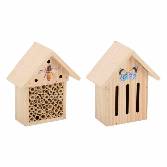 Houten Insectenhotel Vlinders/Bijen