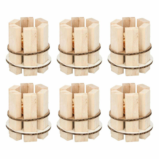 Houten Aanmaakblokjes van Hout, 6-pack