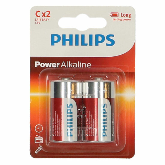 Philips Batterij LR14 C Powerlife