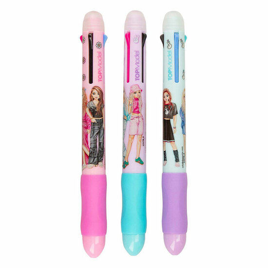 TOPModel Uitgumbare Gelpen met 4 Kleuren