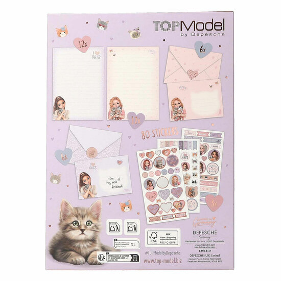 TOPModel Briefpapier Cat Love