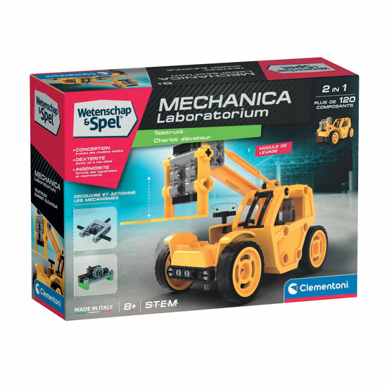 Clementoni Wetenschap en Spel - Mechanica Laboratorium Bouwset, 120dlg.