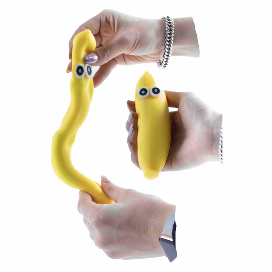 Squeeze Funny Bananas Anti-Stress Stretch Knijpfiguur, 12st.
