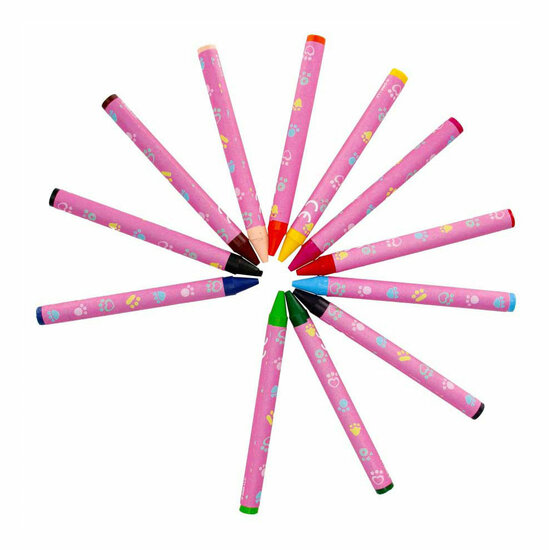 Waskrijt Gabby&#039;s Poppenhuis, 12 Kleuren