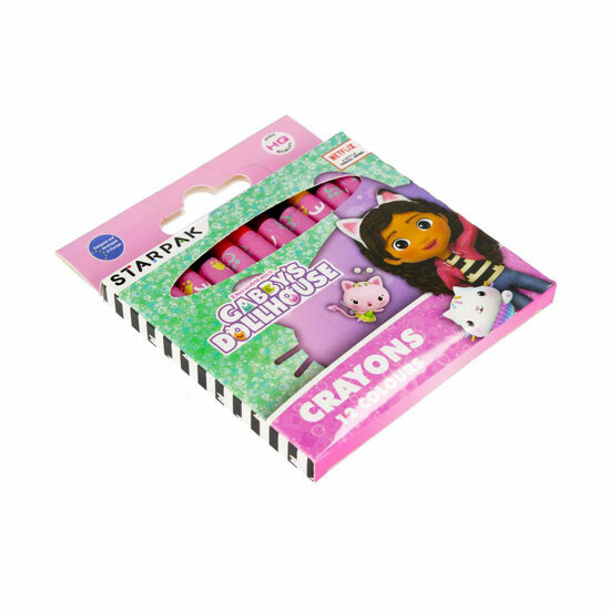 Waskrijt Gabby&#039;s Poppenhuis, 12 Kleuren