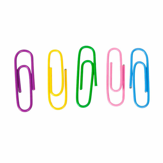 Gekleurde Paperclip 28mm, 150st.