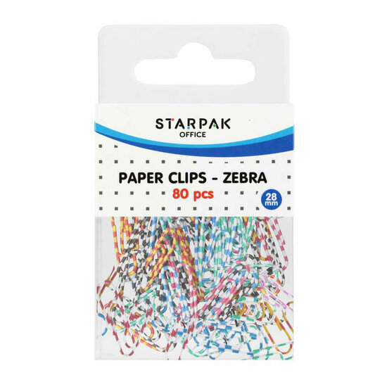 Paperclips Zebra 28mm, 80st.