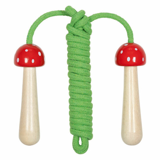 Goki Springtouw Houten Handvatten Paddenstoel