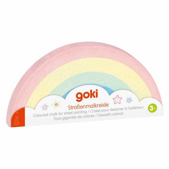 Goki Stoepkrijt Regenboog
