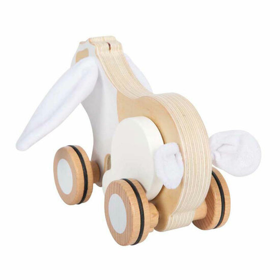 Small Foot - Houten Trekkonijn met Knisperende Oren