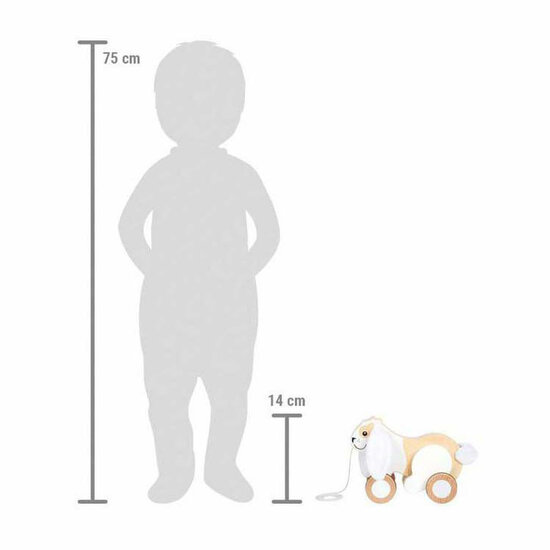 Small Foot - Houten Trekkonijn met Knisperende Oren