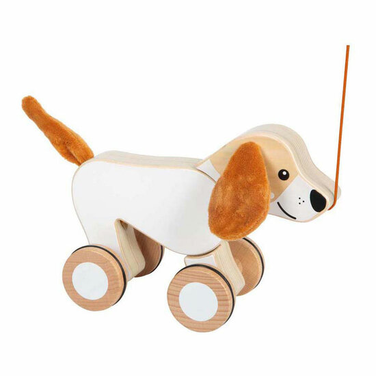 Small Foot - Houten Trekhond met Knisperende Oren